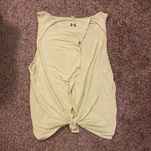 Light neon green underarmour tank - medium